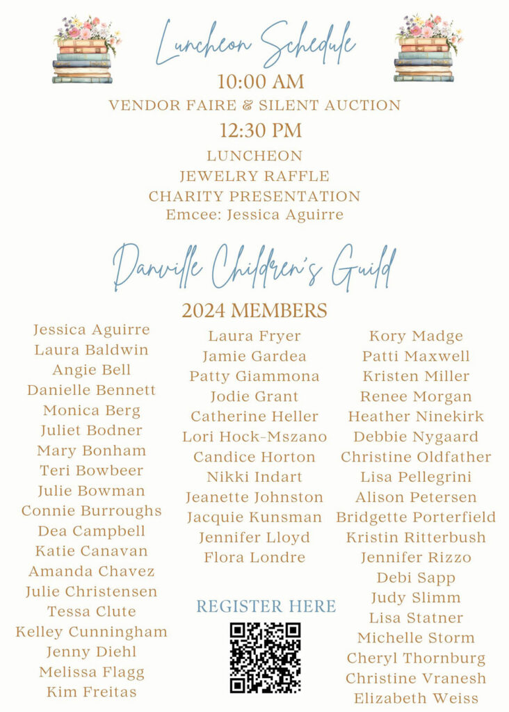 Danville Children's Guild 2024 Luncheon Fundraiser Invite